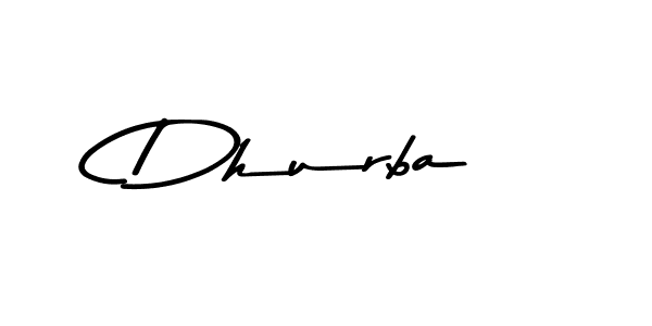 Dhurba stylish signature style. Best Handwritten Sign (Asem Kandis PERSONAL USE) for my name. Handwritten Signature Collection Ideas for my name Dhurba. Dhurba signature style 9 images and pictures png