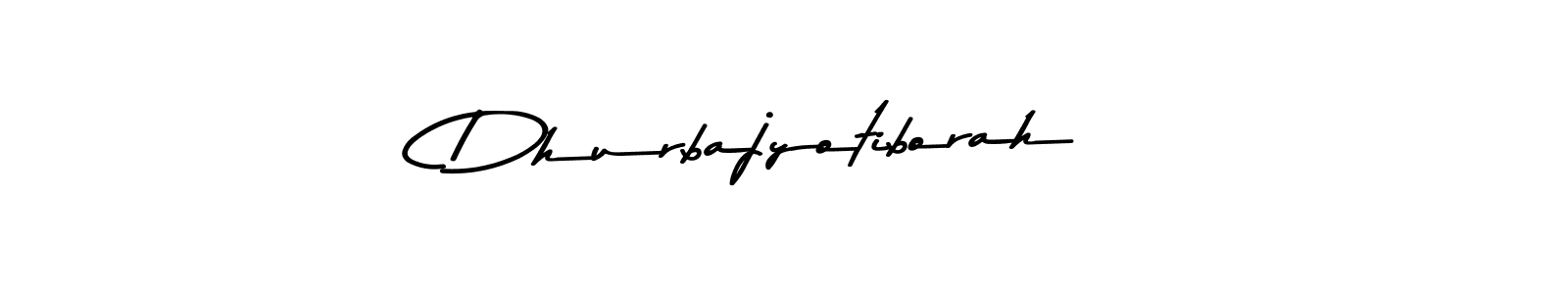 Design your own signature with our free online signature maker. With this signature software, you can create a handwritten (Asem Kandis PERSONAL USE) signature for name Dhurbajyotiborah. Dhurbajyotiborah signature style 9 images and pictures png