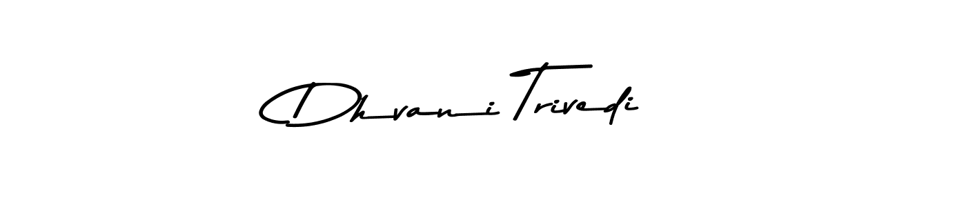 Design your own signature with our free online signature maker. With this signature software, you can create a handwritten (Asem Kandis PERSONAL USE) signature for name Dhvani Trivedi. Dhvani Trivedi signature style 9 images and pictures png