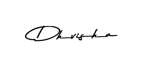 Dhvisha stylish signature style. Best Handwritten Sign (Asem Kandis PERSONAL USE) for my name. Handwritten Signature Collection Ideas for my name Dhvisha. Dhvisha signature style 9 images and pictures png