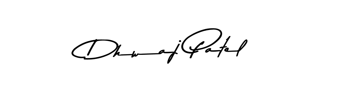 How to make Dhwaj Patel name signature. Use Asem Kandis PERSONAL USE style for creating short signs online. This is the latest handwritten sign. Dhwaj Patel signature style 9 images and pictures png