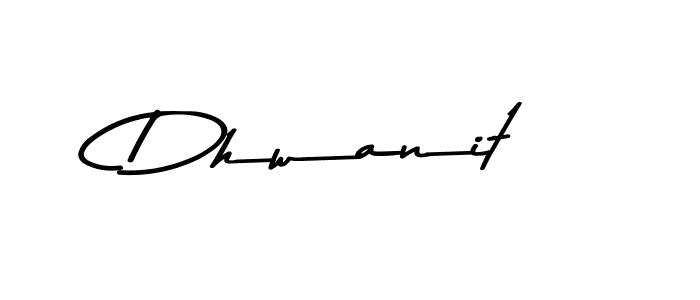 How to make Dhwanit name signature. Use Asem Kandis PERSONAL USE style for creating short signs online. This is the latest handwritten sign. Dhwanit signature style 9 images and pictures png