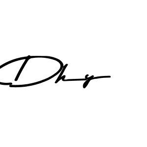 Design your own signature with our free online signature maker. With this signature software, you can create a handwritten (Asem Kandis PERSONAL USE) signature for name Dhy. Dhy signature style 9 images and pictures png
