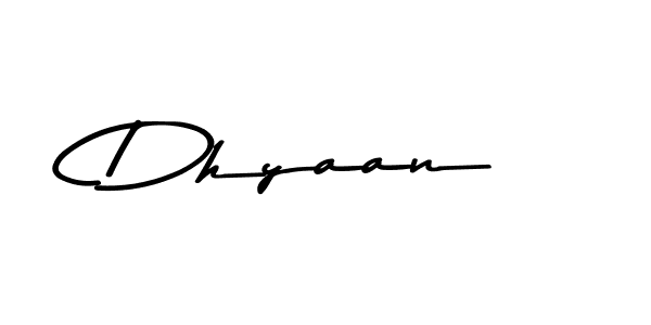 Create a beautiful signature design for name Dhyaan. With this signature (Asem Kandis PERSONAL USE) fonts, you can make a handwritten signature for free. Dhyaan signature style 9 images and pictures png