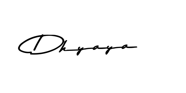 Also we have Dhyaya name is the best signature style. Create professional handwritten signature collection using Asem Kandis PERSONAL USE autograph style. Dhyaya signature style 9 images and pictures png