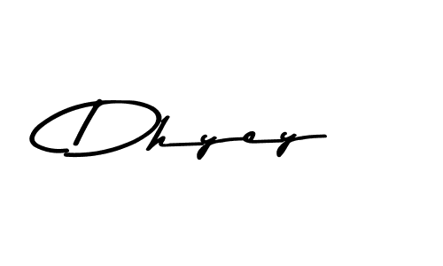 How to make Dhyey signature? Asem Kandis PERSONAL USE is a professional autograph style. Create handwritten signature for Dhyey name. Dhyey signature style 9 images and pictures png