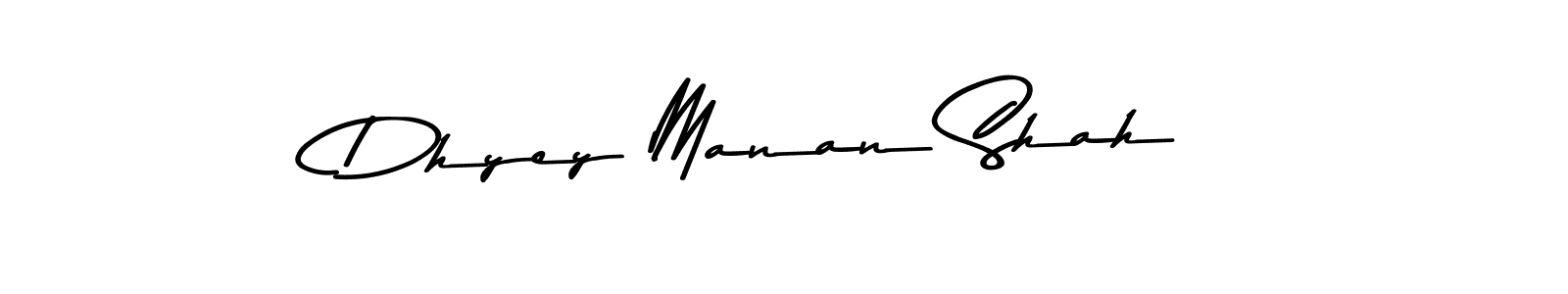 Also You can easily find your signature by using the search form. We will create Dhyey Manan Shah name handwritten signature images for you free of cost using Asem Kandis PERSONAL USE sign style. Dhyey Manan Shah signature style 9 images and pictures png