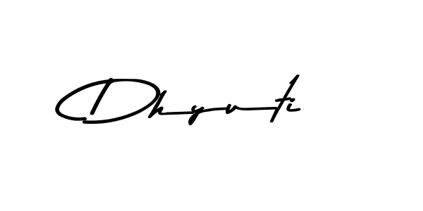 How to Draw Dhyuti signature style? Asem Kandis PERSONAL USE is a latest design signature styles for name Dhyuti. Dhyuti signature style 9 images and pictures png