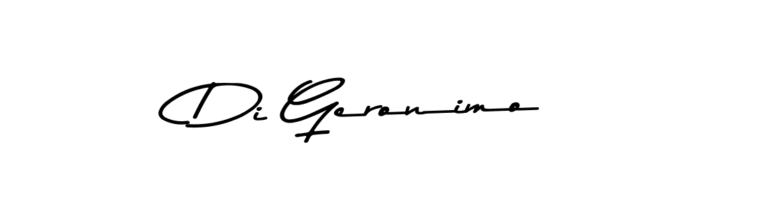 How to make Di Geronimo name signature. Use Asem Kandis PERSONAL USE style for creating short signs online. This is the latest handwritten sign. Di Geronimo signature style 9 images and pictures png