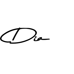 How to make Dia name signature. Use Asem Kandis PERSONAL USE style for creating short signs online. This is the latest handwritten sign. Dia signature style 9 images and pictures png