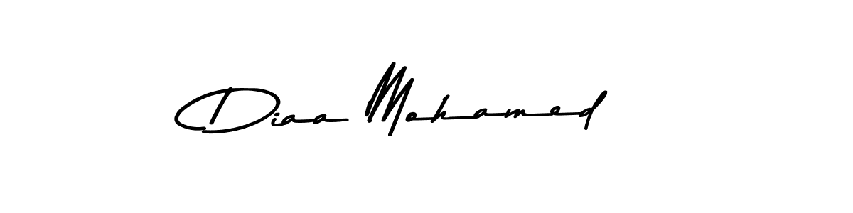 How to make Diaa Mohamed name signature. Use Asem Kandis PERSONAL USE style for creating short signs online. This is the latest handwritten sign. Diaa Mohamed signature style 9 images and pictures png