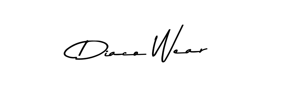 Also we have Diaco Wear name is the best signature style. Create professional handwritten signature collection using Asem Kandis PERSONAL USE autograph style. Diaco Wear signature style 9 images and pictures png