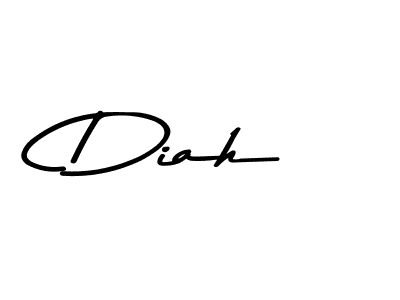 Design your own signature with our free online signature maker. With this signature software, you can create a handwritten (Asem Kandis PERSONAL USE) signature for name Diah. Diah signature style 9 images and pictures png