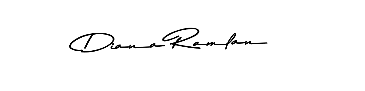 Make a short Diana Ramlan signature style. Manage your documents anywhere anytime using Asem Kandis PERSONAL USE. Create and add eSignatures, submit forms, share and send files easily. Diana Ramlan signature style 9 images and pictures png