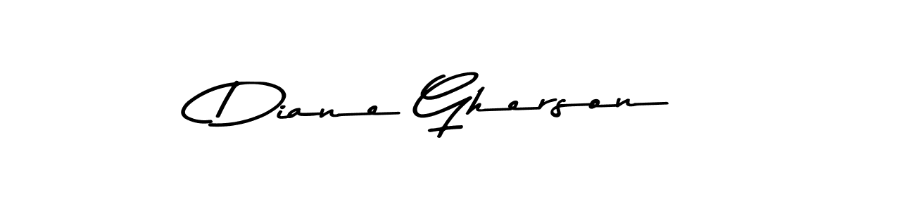 Design your own signature with our free online signature maker. With this signature software, you can create a handwritten (Asem Kandis PERSONAL USE) signature for name Diane Gherson. Diane Gherson signature style 9 images and pictures png