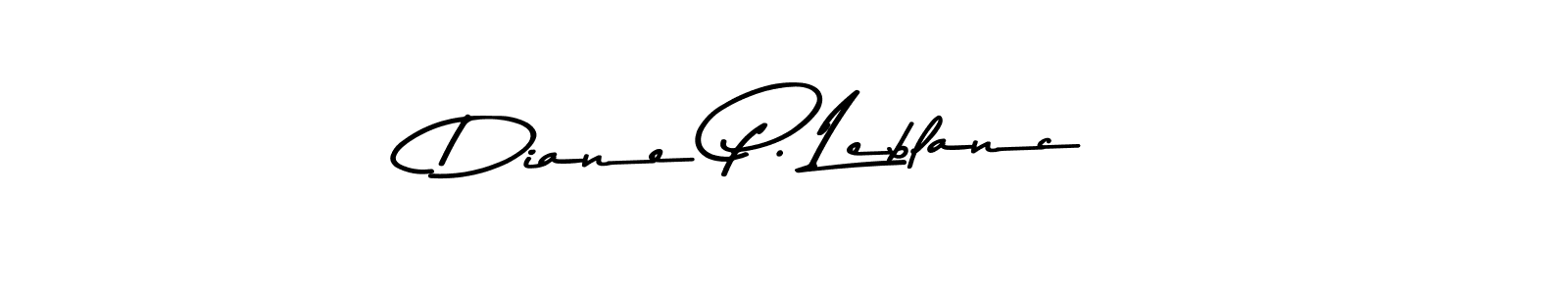 Make a beautiful signature design for name Diane P. Leblanc. With this signature (Asem Kandis PERSONAL USE) style, you can create a handwritten signature for free. Diane P. Leblanc signature style 9 images and pictures png