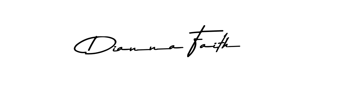 Create a beautiful signature design for name Dianna Faith. With this signature (Asem Kandis PERSONAL USE) fonts, you can make a handwritten signature for free. Dianna Faith signature style 9 images and pictures png