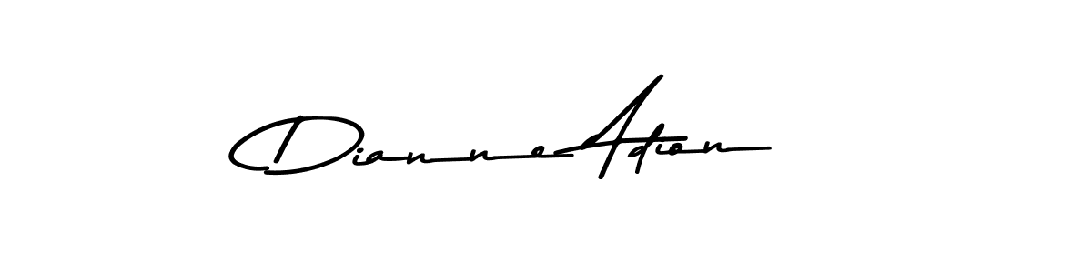 How to make Dianne Adion name signature. Use Asem Kandis PERSONAL USE style for creating short signs online. This is the latest handwritten sign. Dianne Adion signature style 9 images and pictures png