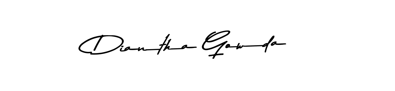 Also we have Diantha Gowda name is the best signature style. Create professional handwritten signature collection using Asem Kandis PERSONAL USE autograph style. Diantha Gowda signature style 9 images and pictures png