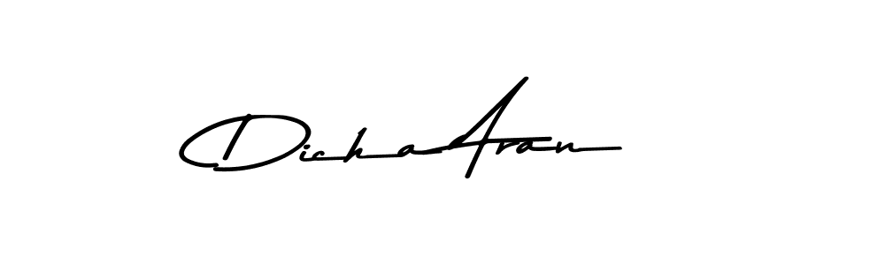 Similarly Asem Kandis PERSONAL USE is the best handwritten signature design. Signature creator online .You can use it as an online autograph creator for name Dicha Aran. Dicha Aran signature style 9 images and pictures png