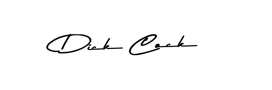 You should practise on your own different ways (Asem Kandis PERSONAL USE) to write your name (Dick Cock) in signature. don't let someone else do it for you. Dick Cock signature style 9 images and pictures png