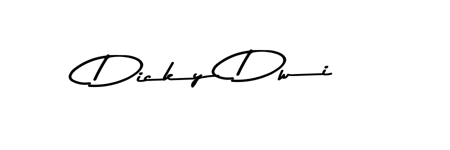 Make a beautiful signature design for name Dicky Dwi. With this signature (Asem Kandis PERSONAL USE) style, you can create a handwritten signature for free. Dicky Dwi signature style 9 images and pictures png