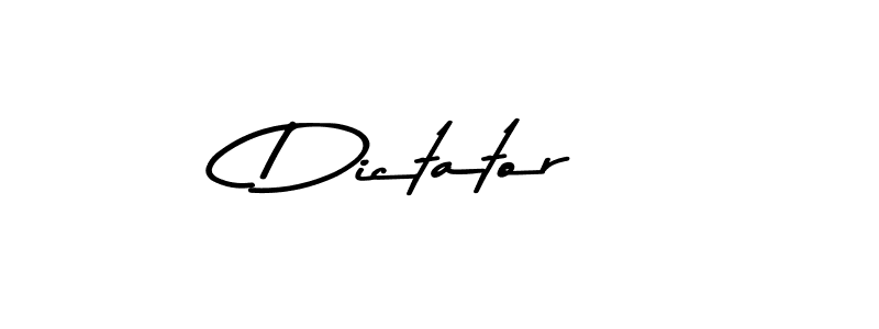 Asem Kandis PERSONAL USE is a professional signature style that is perfect for those who want to add a touch of class to their signature. It is also a great choice for those who want to make their signature more unique. Get Dictator name to fancy signature for free. Dictator signature style 9 images and pictures png