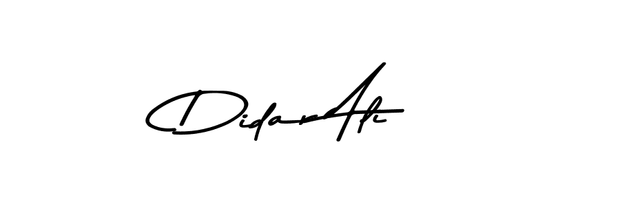 How to make Didar Ali name signature. Use Asem Kandis PERSONAL USE style for creating short signs online. This is the latest handwritten sign. Didar Ali signature style 9 images and pictures png