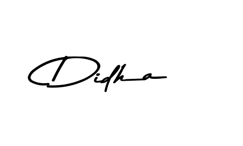 Use a signature maker to create a handwritten signature online. With this signature software, you can design (Asem Kandis PERSONAL USE) your own signature for name Didha. Didha signature style 9 images and pictures png