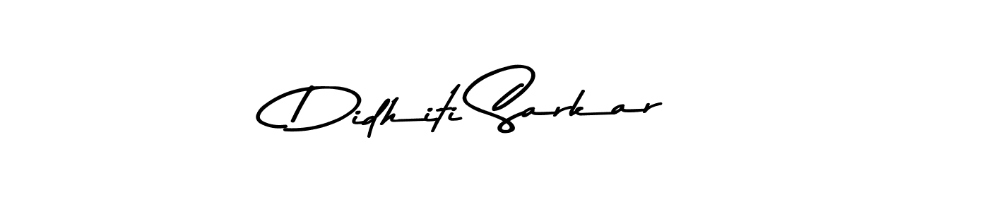 Create a beautiful signature design for name Didhiti Sarkar. With this signature (Asem Kandis PERSONAL USE) fonts, you can make a handwritten signature for free. Didhiti Sarkar signature style 9 images and pictures png