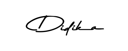 The best way (Asem Kandis PERSONAL USE) to make a short signature is to pick only two or three words in your name. For converting this name Didika. Didika signature style 9 images and pictures png