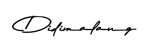It looks like you need a new signature style for name Didimalang. Design unique handwritten (Asem Kandis PERSONAL USE) signature with our free signature maker in just a few clicks. Didimalang signature style 9 images and pictures png