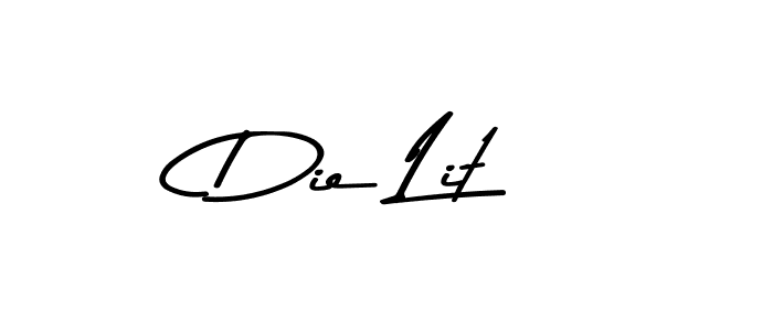 Also You can easily find your signature by using the search form. We will create Die Lit name handwritten signature images for you free of cost using Asem Kandis PERSONAL USE sign style. Die Lit signature style 9 images and pictures png