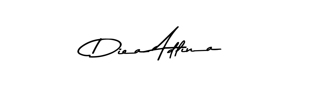 Use a signature maker to create a handwritten signature online. With this signature software, you can design (Asem Kandis PERSONAL USE) your own signature for name Diea Adlina. Diea Adlina signature style 9 images and pictures png