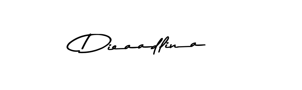 How to make Dieaadlina signature? Asem Kandis PERSONAL USE is a professional autograph style. Create handwritten signature for Dieaadlina name. Dieaadlina signature style 9 images and pictures png