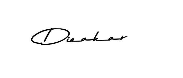 Create a beautiful signature design for name Dieakar. With this signature (Asem Kandis PERSONAL USE) fonts, you can make a handwritten signature for free. Dieakar signature style 9 images and pictures png