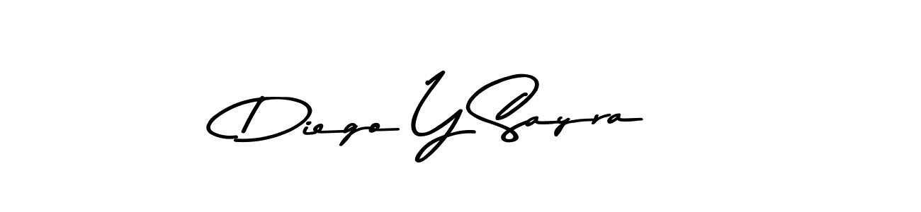 Make a beautiful signature design for name Diego Y Sayra. Use this online signature maker to create a handwritten signature for free. Diego Y Sayra signature style 9 images and pictures png