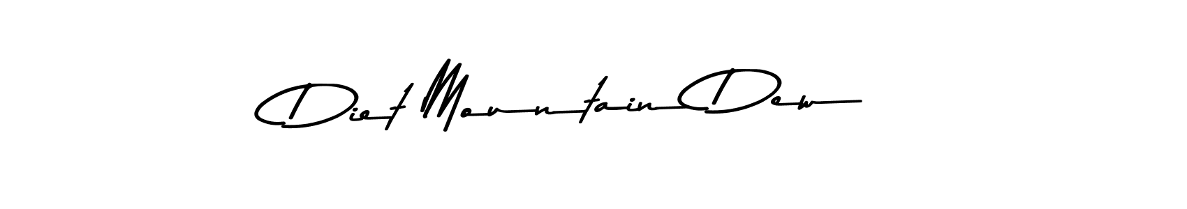 Design your own signature with our free online signature maker. With this signature software, you can create a handwritten (Asem Kandis PERSONAL USE) signature for name Diet Mountain Dew. Diet Mountain Dew signature style 9 images and pictures png