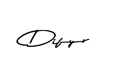 Design your own signature with our free online signature maker. With this signature software, you can create a handwritten (Asem Kandis PERSONAL USE) signature for name Difyr. Difyr signature style 9 images and pictures png