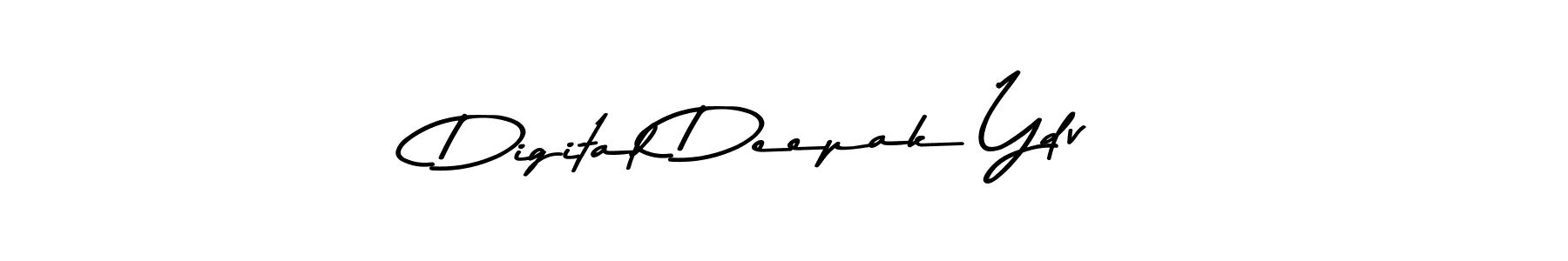 Use a signature maker to create a handwritten signature online. With this signature software, you can design (Asem Kandis PERSONAL USE) your own signature for name Digital Deepak Ydv. Digital Deepak Ydv signature style 9 images and pictures png