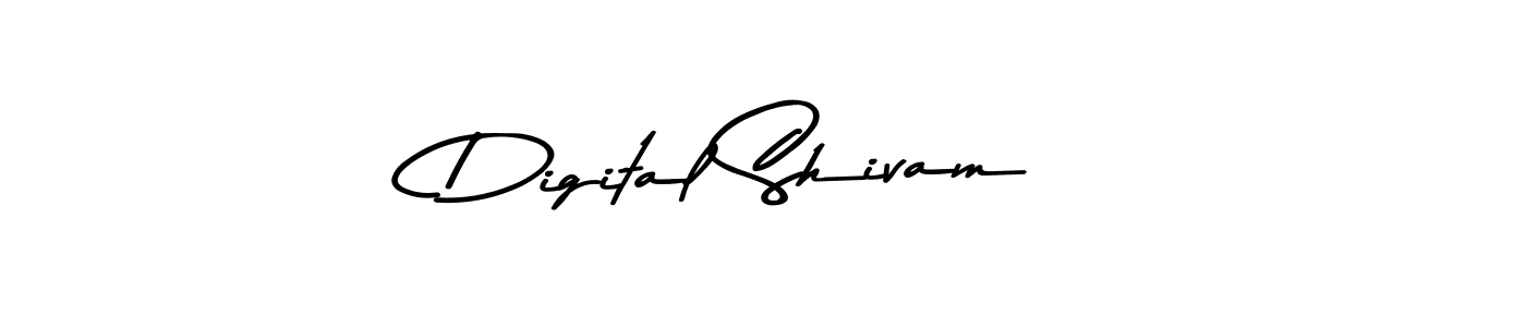 Create a beautiful signature design for name Digital Shivam. With this signature (Asem Kandis PERSONAL USE) fonts, you can make a handwritten signature for free. Digital Shivam signature style 9 images and pictures png