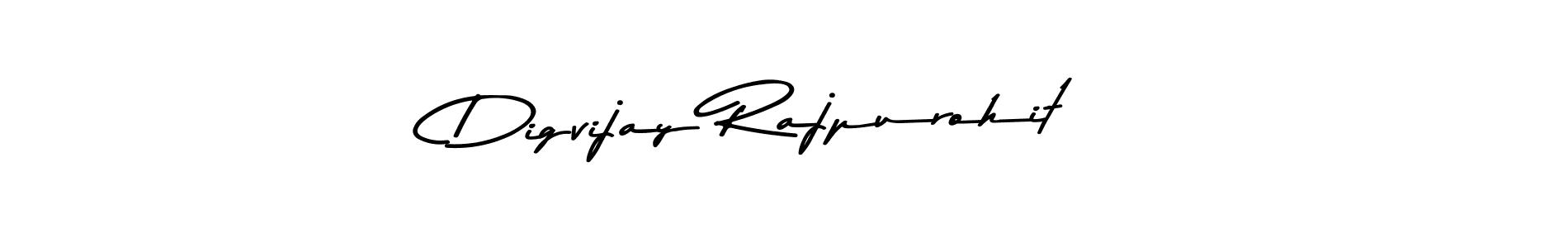 Make a beautiful signature design for name Digvijay Rajpurohit. With this signature (Asem Kandis PERSONAL USE) style, you can create a handwritten signature for free. Digvijay Rajpurohit signature style 9 images and pictures png