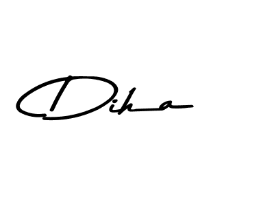 Also You can easily find your signature by using the search form. We will create Diha name handwritten signature images for you free of cost using Asem Kandis PERSONAL USE sign style. Diha signature style 9 images and pictures png