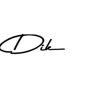 How to make Dik name signature. Use Asem Kandis PERSONAL USE style for creating short signs online. This is the latest handwritten sign. Dik signature style 9 images and pictures png