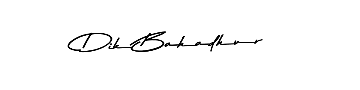 Make a beautiful signature design for name Dik Bahadhur. With this signature (Asem Kandis PERSONAL USE) style, you can create a handwritten signature for free. Dik Bahadhur signature style 9 images and pictures png