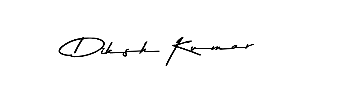 How to make Diksh Kumar name signature. Use Asem Kandis PERSONAL USE style for creating short signs online. This is the latest handwritten sign. Diksh Kumar signature style 9 images and pictures png