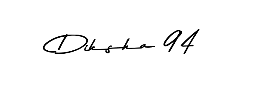 How to make Diksha 94 name signature. Use Asem Kandis PERSONAL USE style for creating short signs online. This is the latest handwritten sign. Diksha 94 signature style 9 images and pictures png