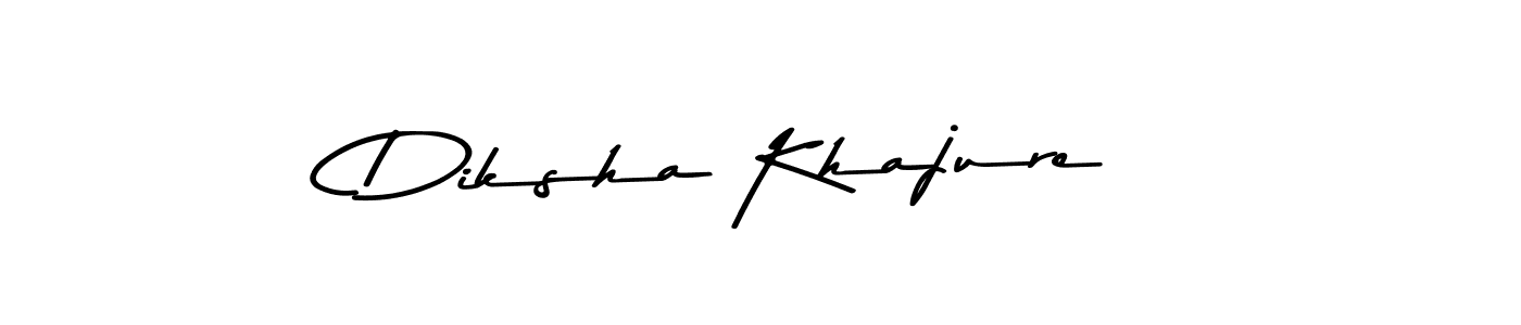 Create a beautiful signature design for name Diksha Khajure. With this signature (Asem Kandis PERSONAL USE) fonts, you can make a handwritten signature for free. Diksha Khajure signature style 9 images and pictures png