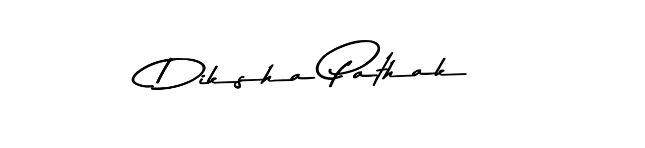 Design your own signature with our free online signature maker. With this signature software, you can create a handwritten (Asem Kandis PERSONAL USE) signature for name Diksha Pathak. Diksha Pathak signature style 9 images and pictures png