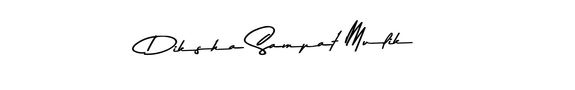 Diksha Sampat Mulik stylish signature style. Best Handwritten Sign (Asem Kandis PERSONAL USE) for my name. Handwritten Signature Collection Ideas for my name Diksha Sampat Mulik. Diksha Sampat Mulik signature style 9 images and pictures png